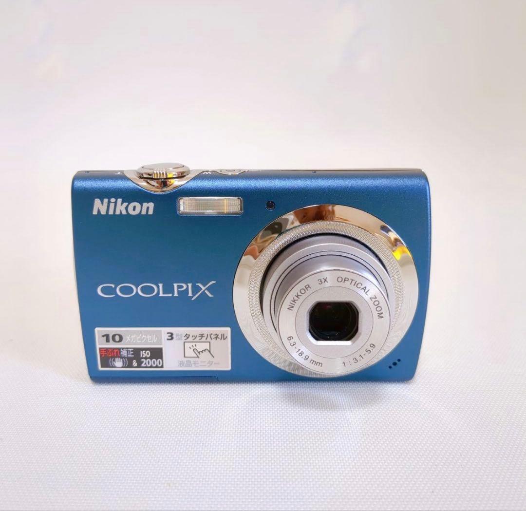 超美品 Nikon COOLPIX S230 コンパクトデジタルカメラ ブルー