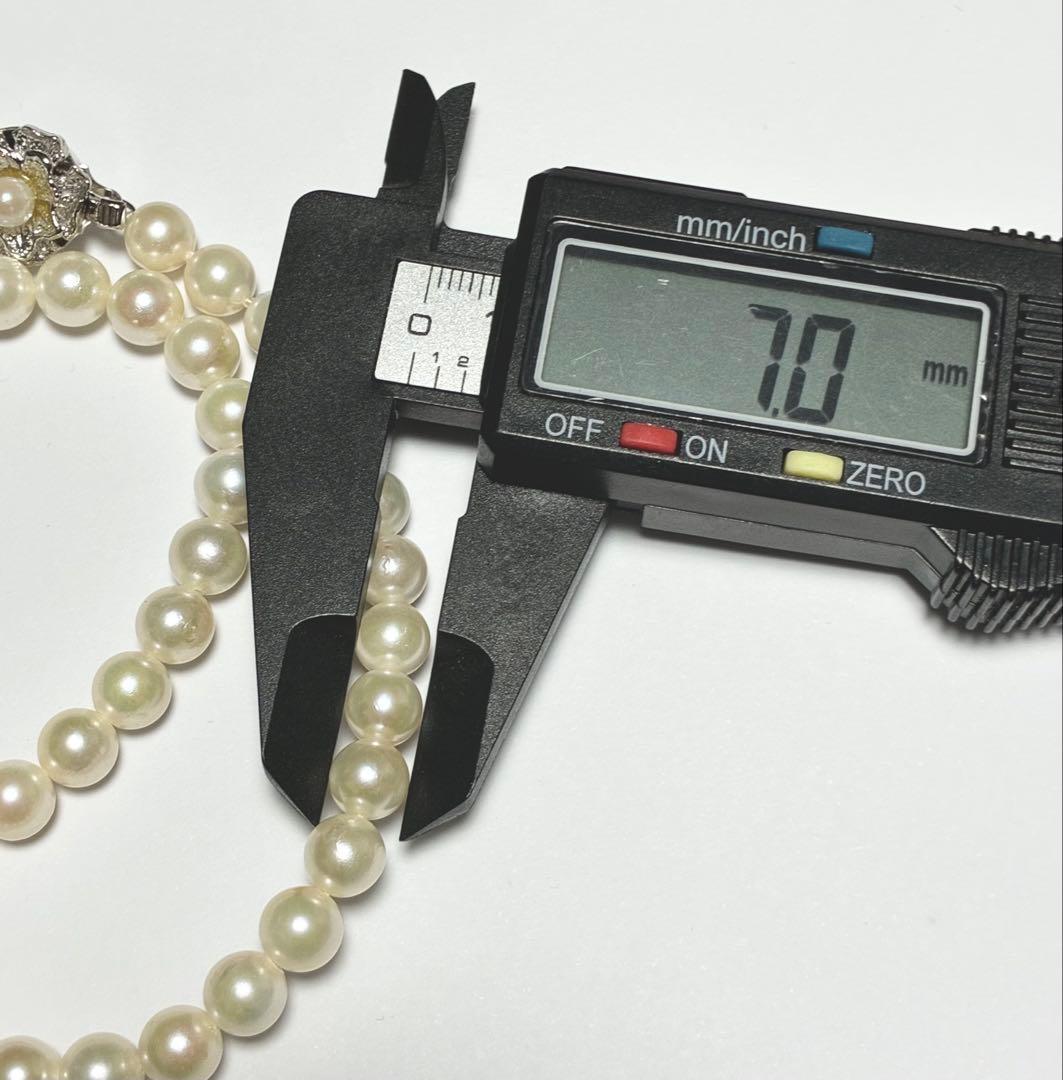 あこや真珠 ネックレス　パール　約7mm テリ良好　入学　卒業式　冠婚葬祭