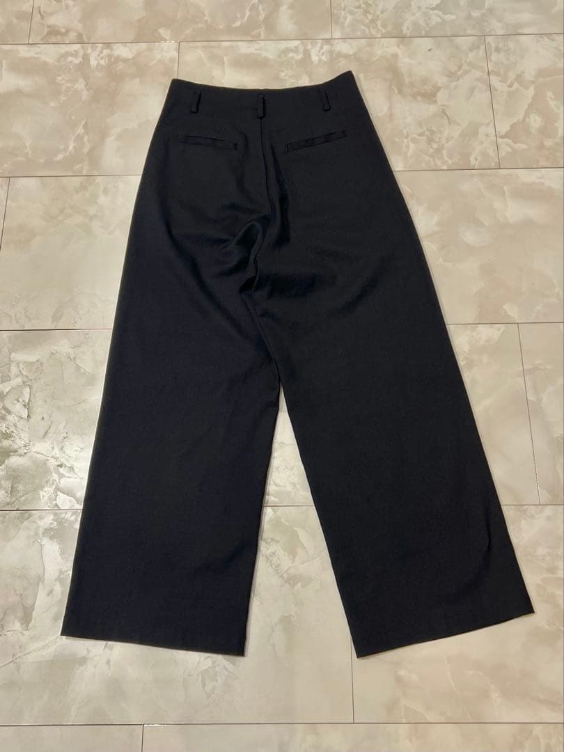 ヴィンテージ リラックス ワイド スラックス ブラック