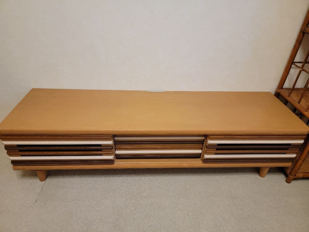 ナチュラルウッド　引き出し　テレビ台