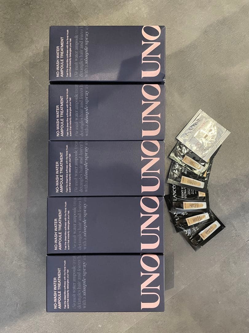 UNOVE ノーウォッシュ ウォーターアンプルトリートメント5個セットおまけつき