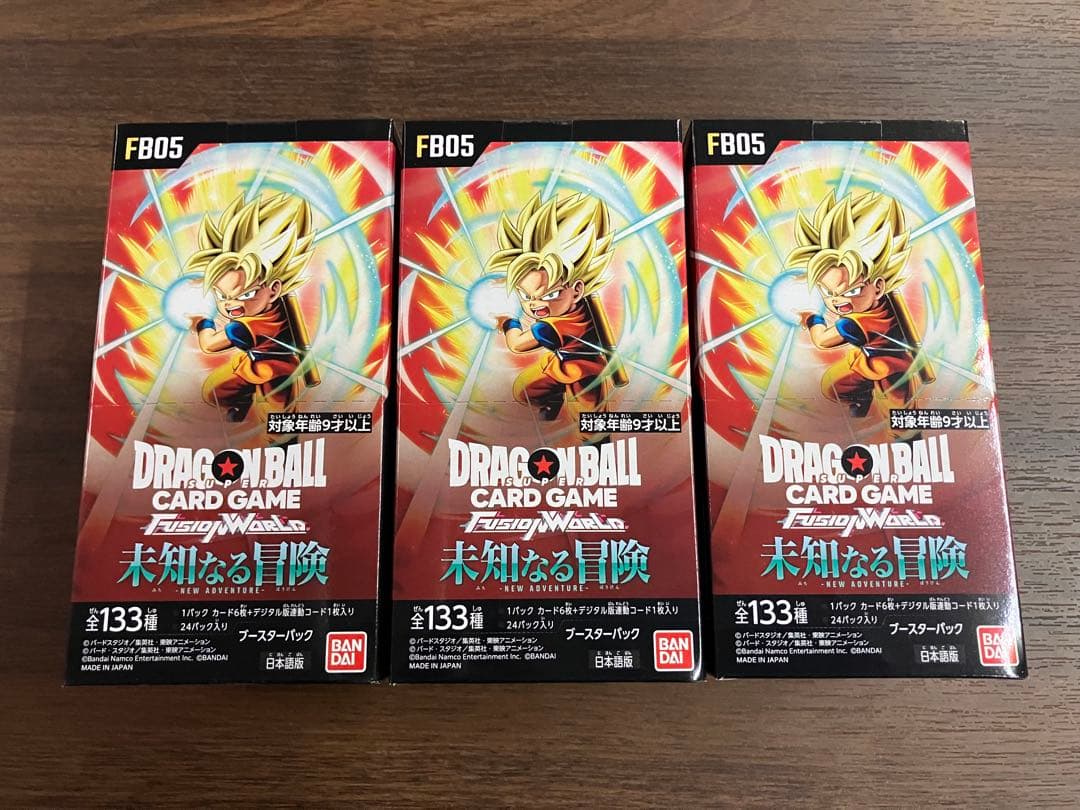ＢＯＸ販売 ドラゴンボールSCGフュージョンワールド　未知なる冒険　３箱