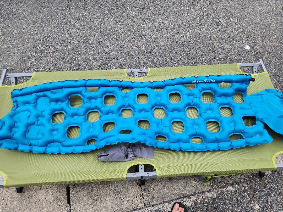 クライミット超軽量スリーピングマット　リペアキット付き