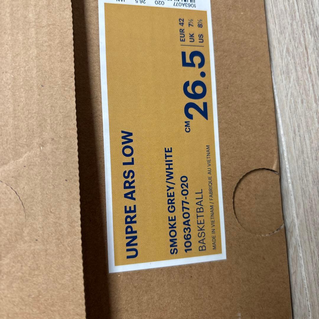 シューズ(男性用) ballaholic UNPRE ARS LOW grey 26.5cm