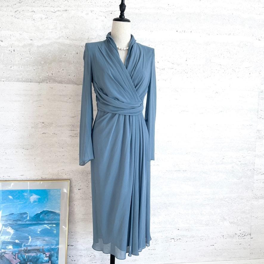 新品未使用タグ付★MAXMARA★シルク★ドレープ★ワンピース