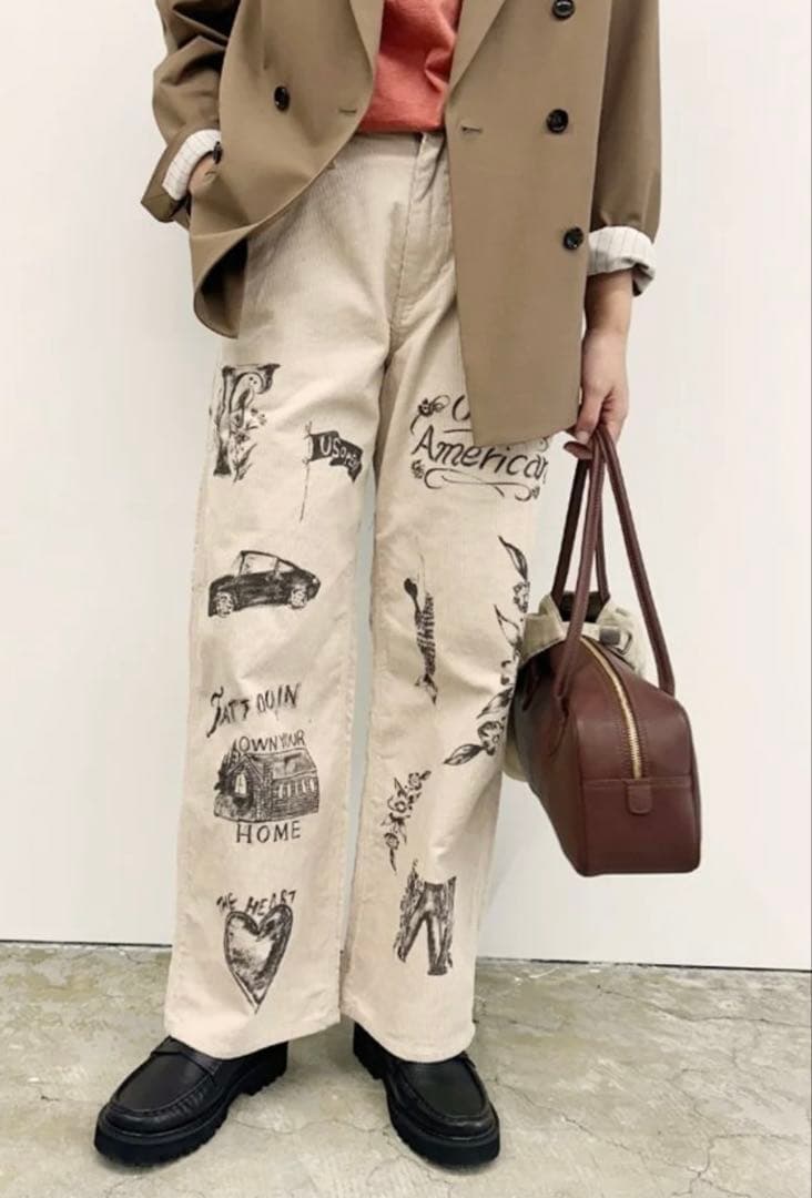 FRAMeWORK rakugaki 1984 PAYDAY 別注パンツ 38