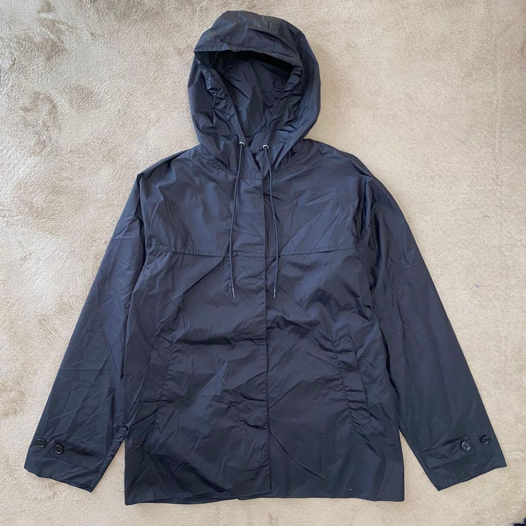 【美品】PRADA プラダ フーデッドナイロンジャケット ポケッタブル 収納可能
