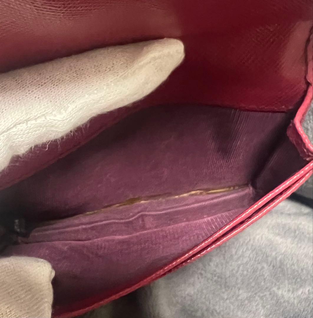 PRADA プラダ　サフィアーノレザー　ピンク　名刺入れ　レディース