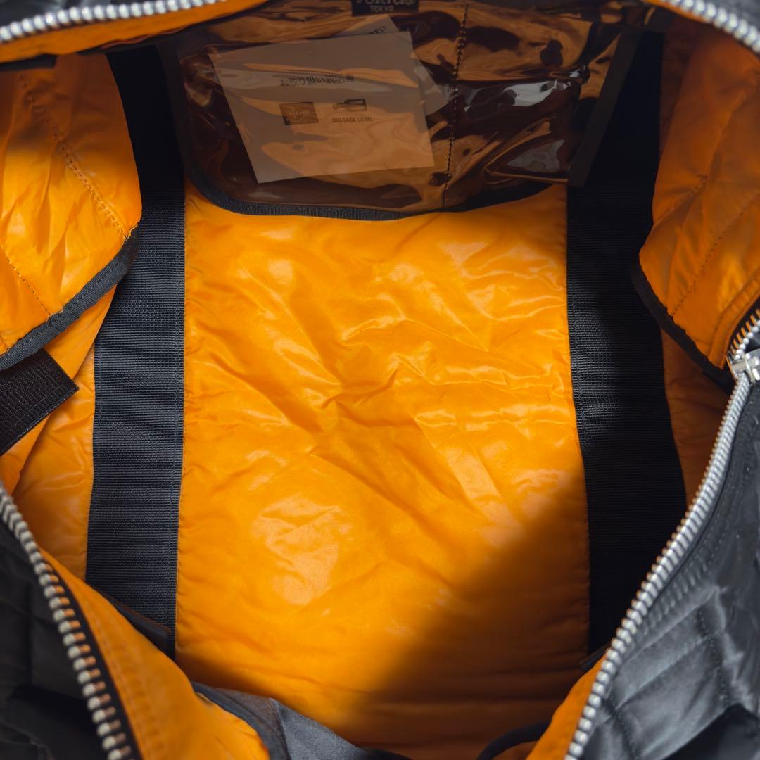 極美品ポータータンカー　2wayダッフルバッグ　ブラック　旅行カバン