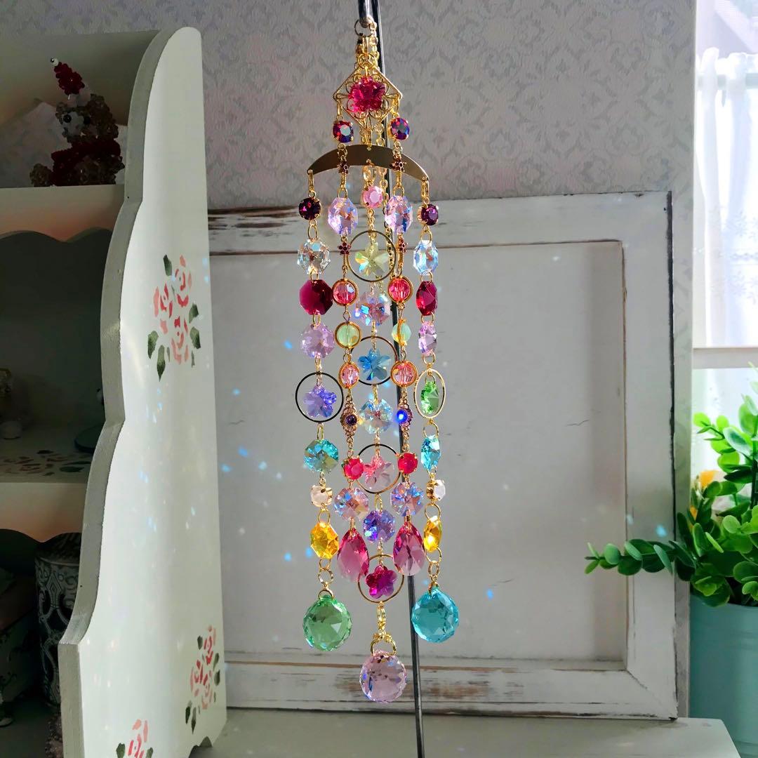 ひな祭り✩.*˚ SWAROVSKIサンキャッチャー