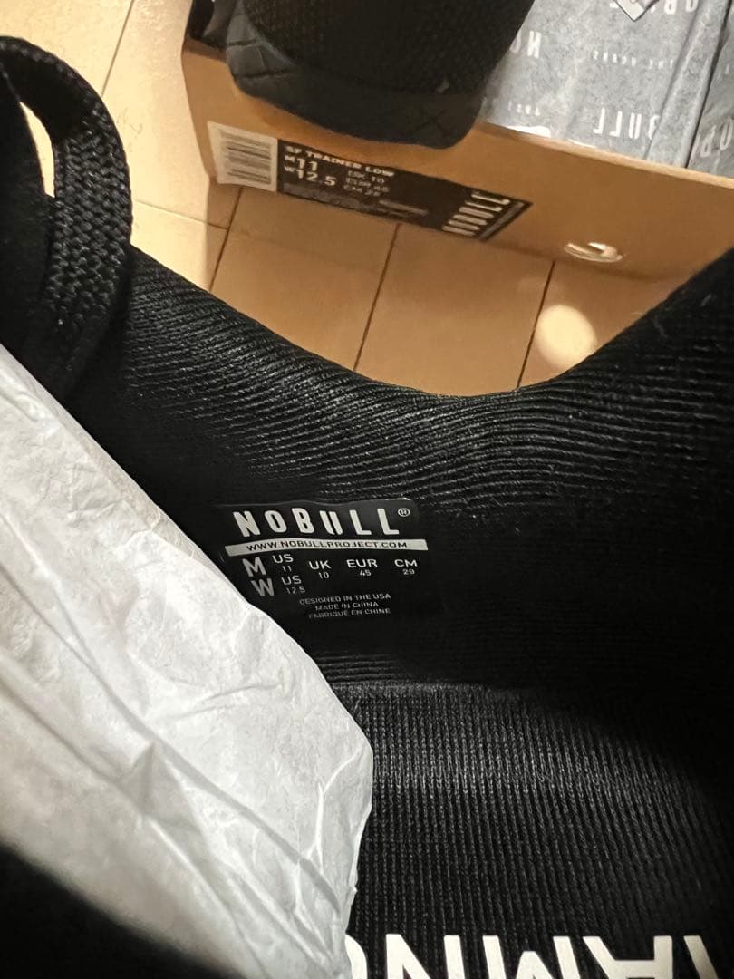 箱付き　NOBULL トレーニングシューズ 29cmブラック　+ ソックス
