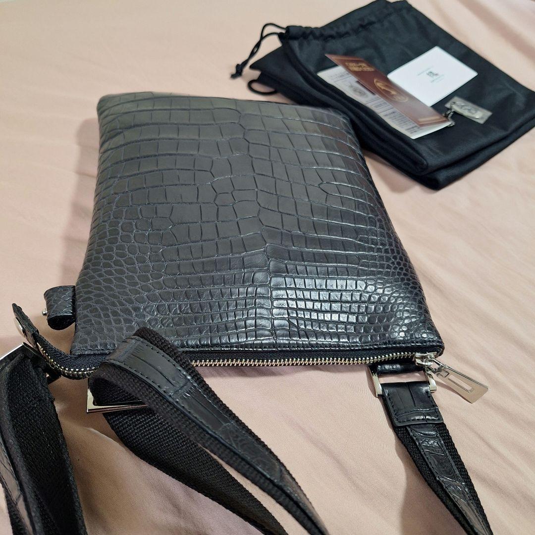 (未使用)東京クロコダイル ショルダーバッグ 凛 ポロサス