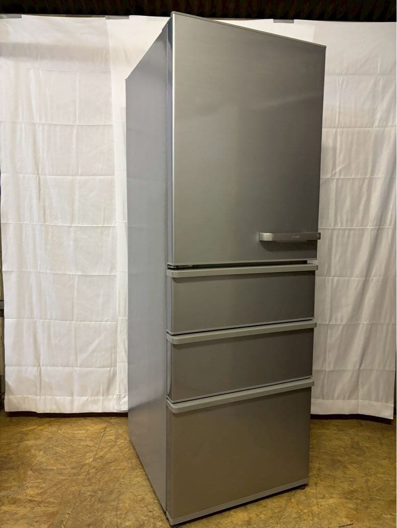 AQUA 4ドア冷蔵庫 AQR-36JL(S) 2020年製 355L左開き