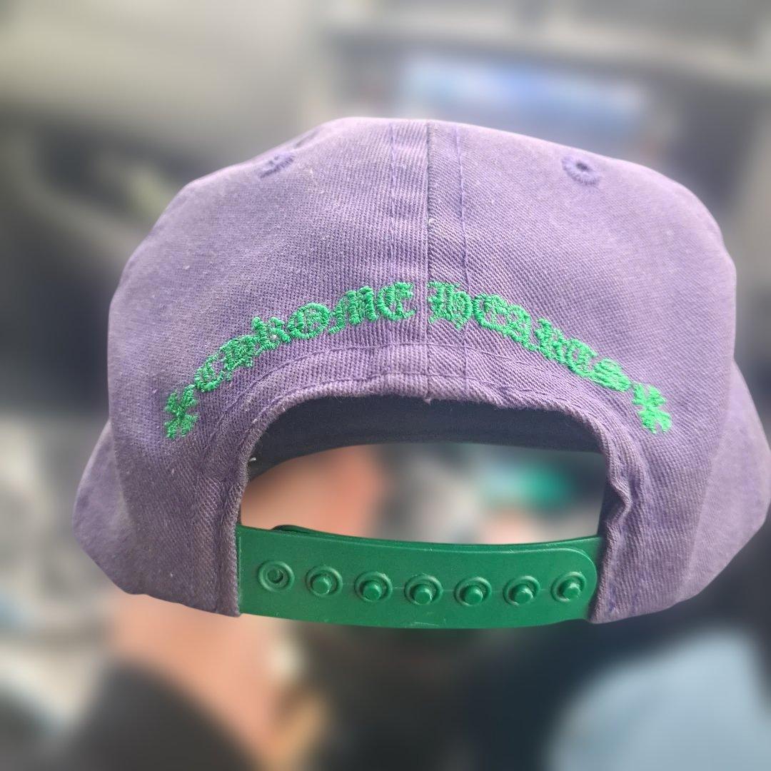 ⭐*️様 CHROME HEARTS 紫色 スナップバックキャップ