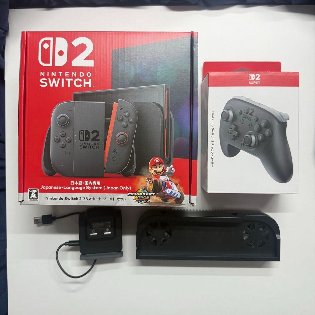 ※中古Nintendo Switch2 本体 +Proコン+他　マリカ使用済み
