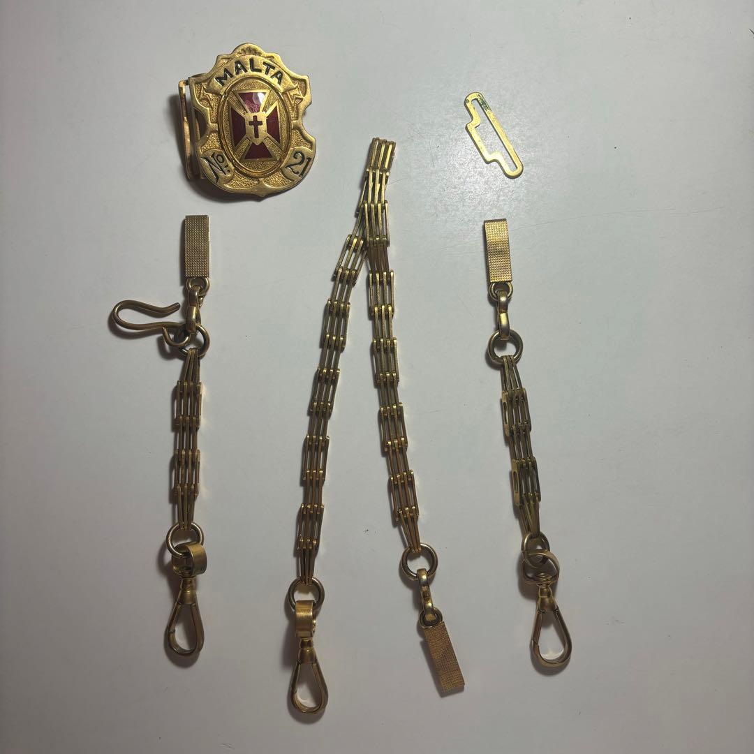 【スペシャル】 1930s フリーメイソン ソードチェーン ゴールド フルセット