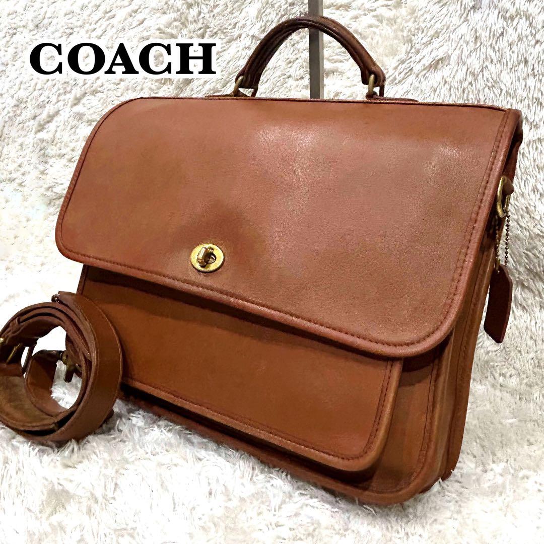 美品 コーチ COACH オールドコーチ ターンロック ビジネスバッグ USA製