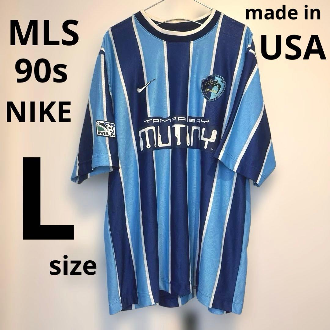 90s MLS NIKE ストライプ タンパベイ ミューティニー　ユニフォーム