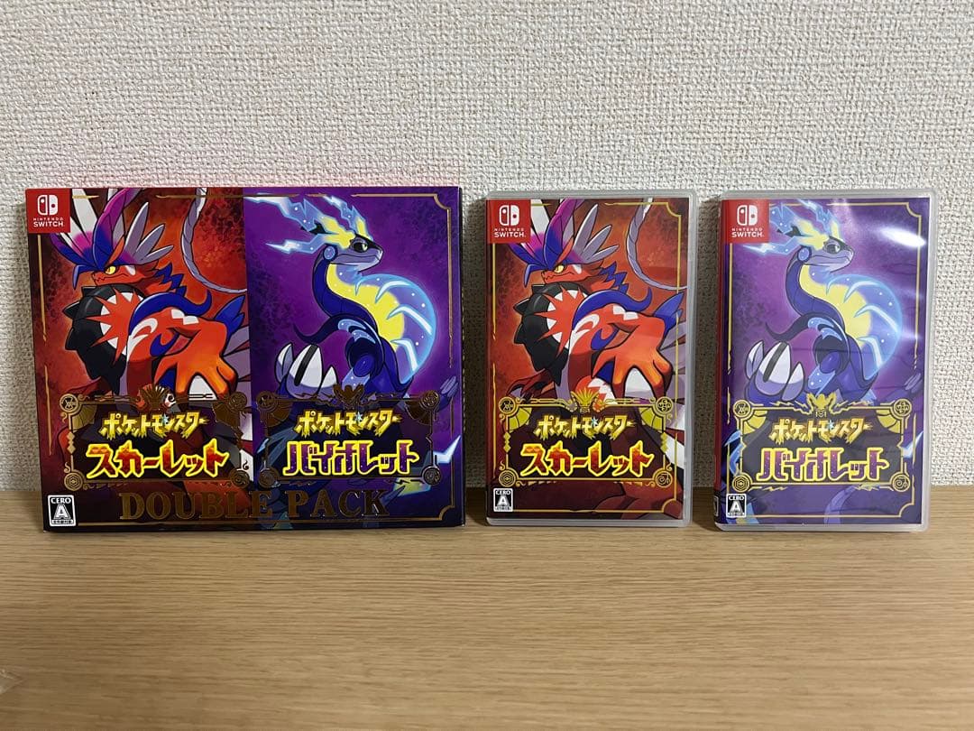 じ*う様 [超美品]ポケモン スカーレットバイオレット　ダブルパック　未開封プロ