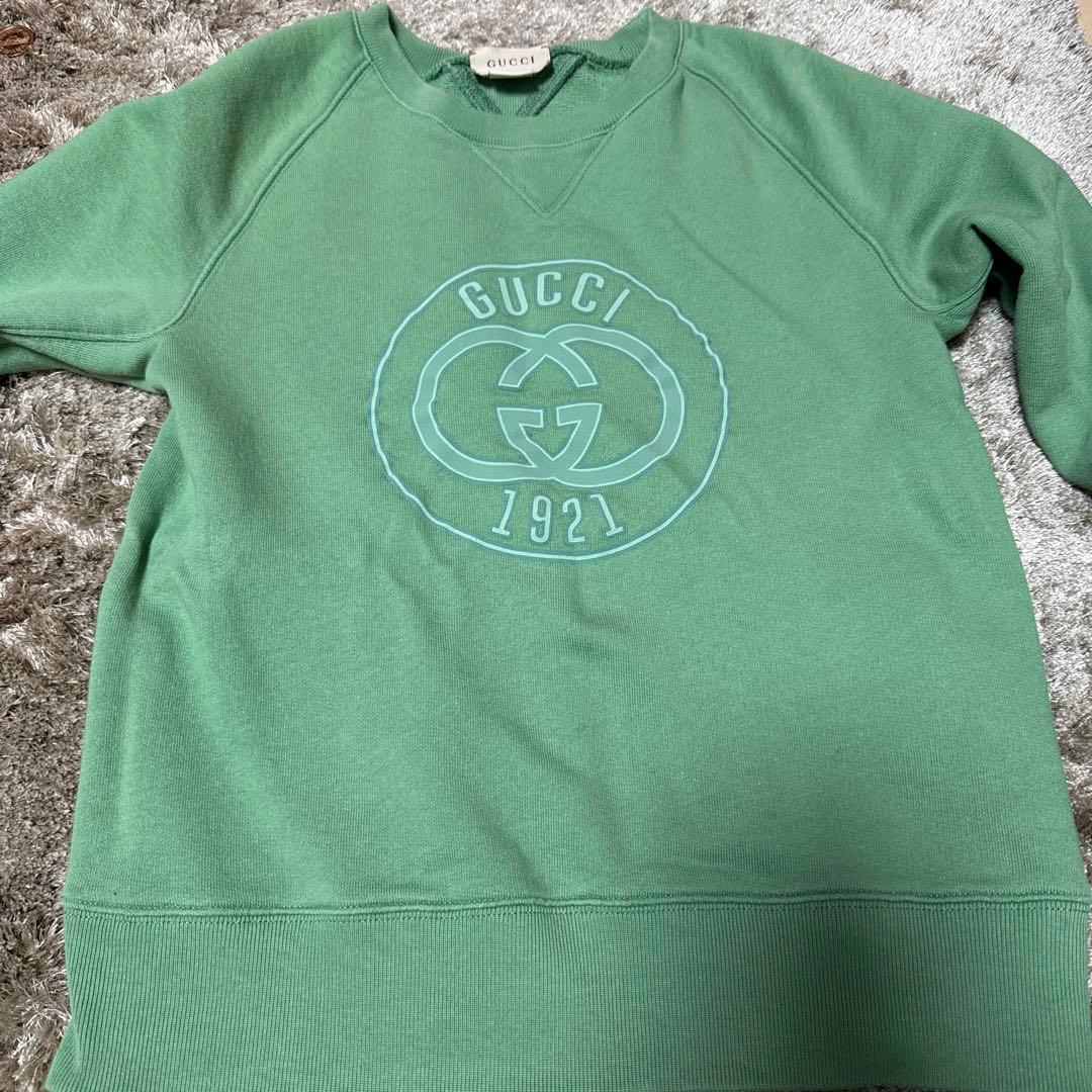 【GUCCI】 グッチ トレーナー ロゴスウェット 　サイズ12