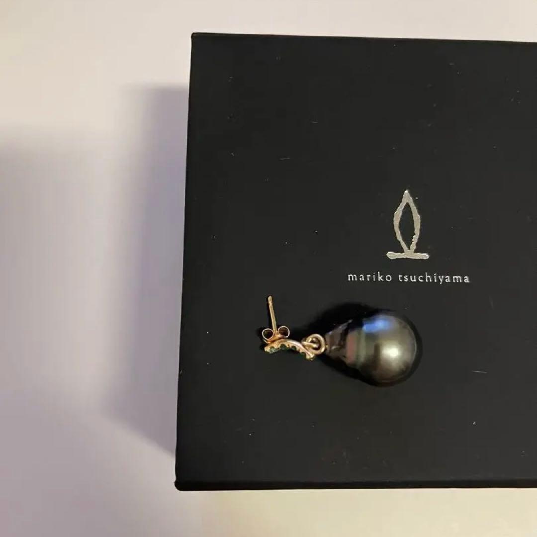約17万円 MARIKO TSUCHIYAMA　タヒチアンパール シングルピアス