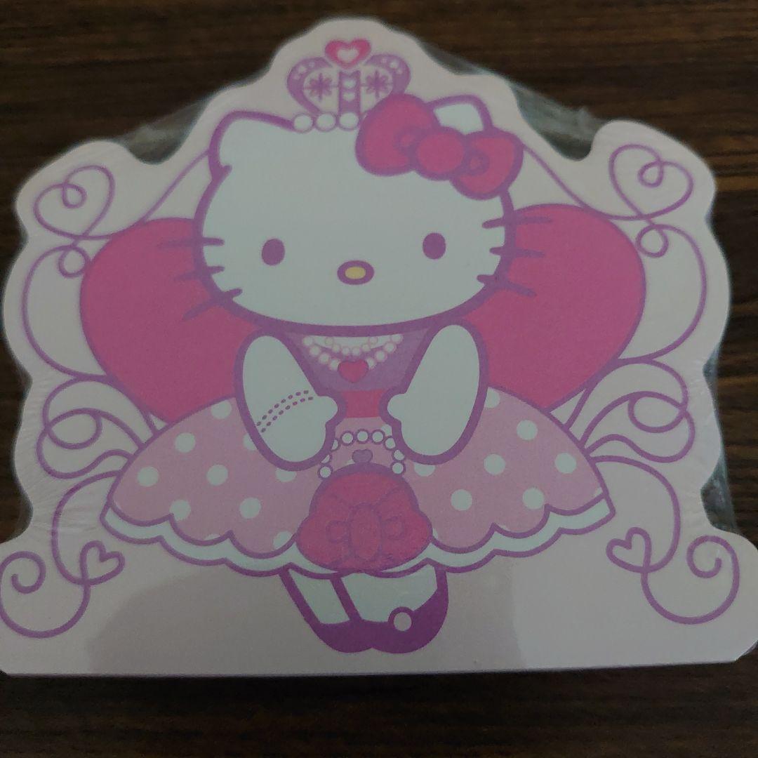 ♡*♡様 新品未使用‪♡海外限定ハローキティクラウンダイカットメモ