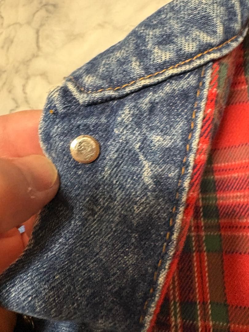 Levi's デニムジャケット L usa製 80s 70417 ネルライナー