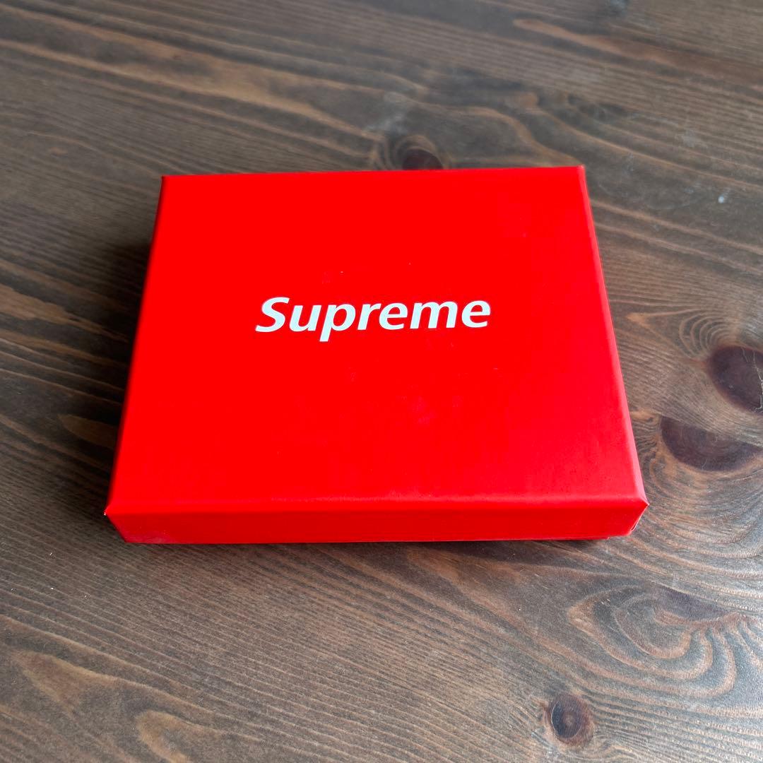 Supreme 黒 コンパクト財布