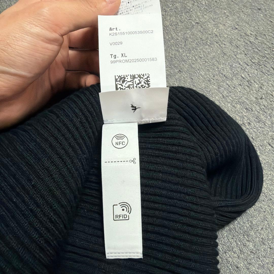 STONE  ウール ニット セーター ブラック XLサイズ