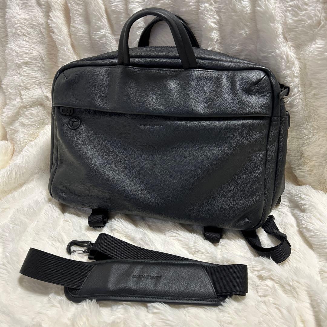 【美品】BROSKI AND SUPPLY／3way ビジネスバッグ／レザー