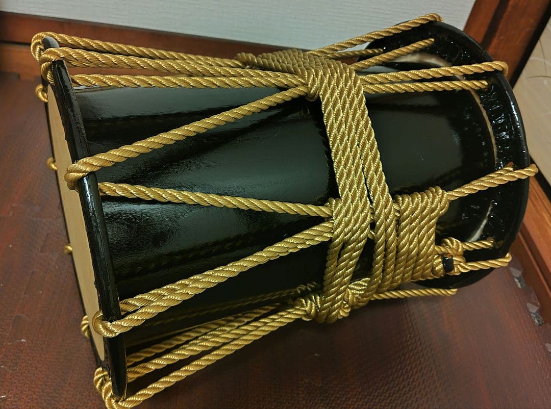 子供用 桶太鼓 1尺 金色ロープ装飾(本体のみ)