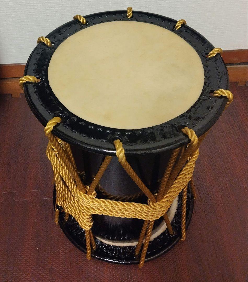 子供用 桶太鼓 1尺 金色ロープ装飾(本体のみ)