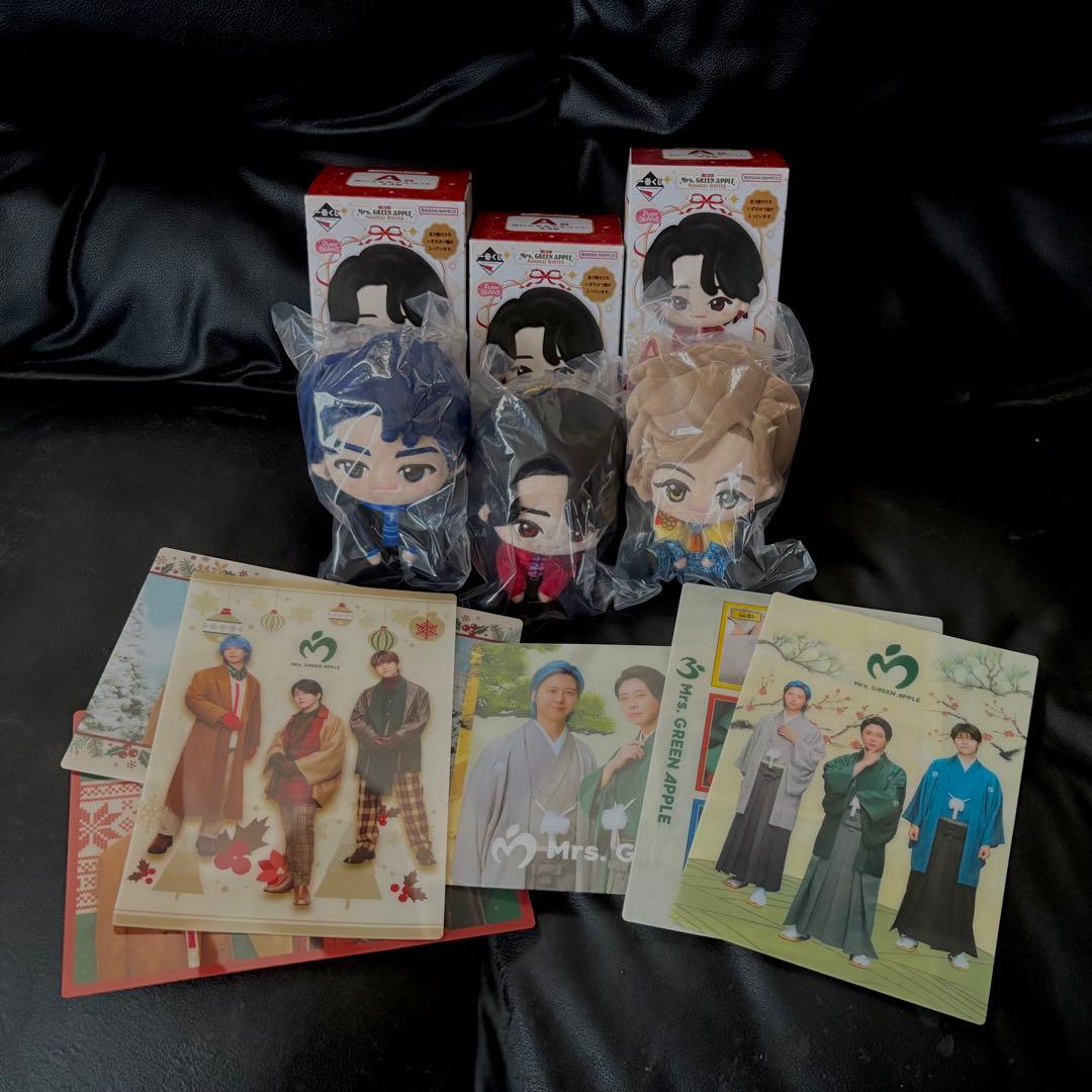 ミセスグリーンアップル 一番くじ A賞 大森元貴 藤澤涼架 若井滉斗 ぬいぐるみ