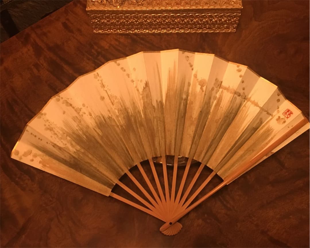 ☆ 有名作家  金画 飾り扇子