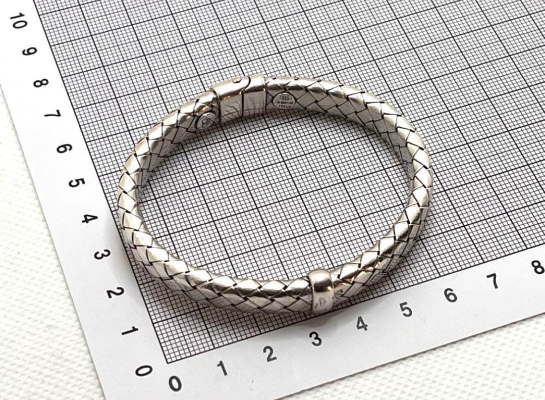 ボッテガヴェネタ　イントレチャート　バングル　シルバー　925