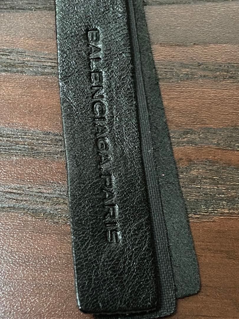 BALENCIAGA バレンシアガ　未使用美品　レザーブラックキーリング