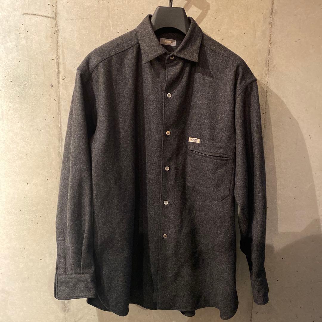 最終値下げ　80s COMME des GARCONS HOMME ウールシャツ
