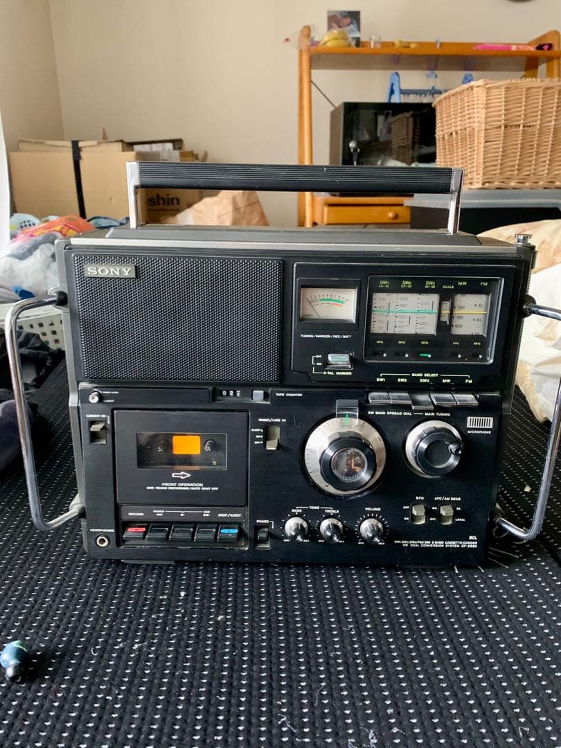 SONY CF 5950 スカイセンサー　コレクション品　テープ部　ベルト切れ