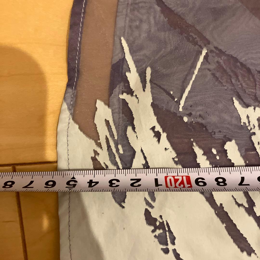 【即完売カラー】RUBBER PAINT ART SHEER DRESS M