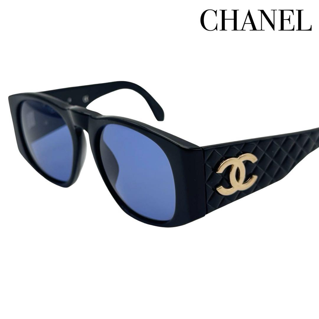 CHANEL シャネル ココマーク マトラッセ サングラス ブラック レディース