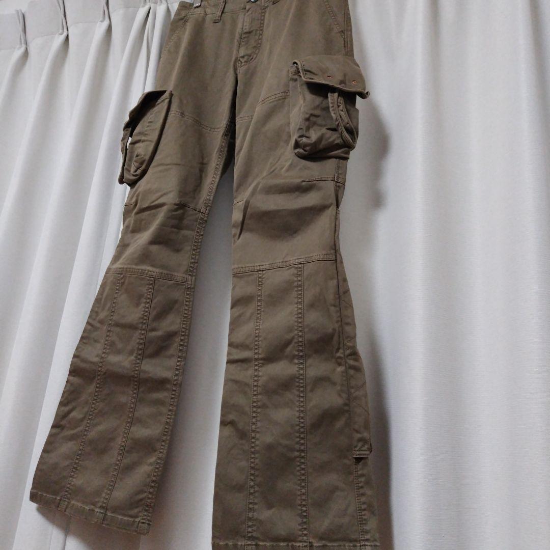 TETE HOMME 00’s カーゴフレアパンツ カーキ 5