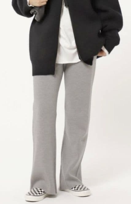 あっこ様　　　　AP STUDIO スムージーニットパンツ　グレー