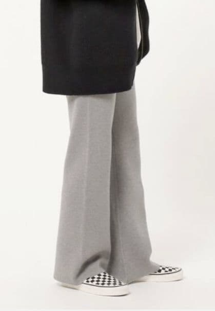 あっこ様　　　　AP STUDIO スムージーニットパンツ　グレー