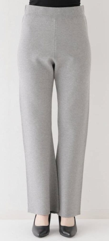 あっこ様　　　　AP STUDIO スムージーニットパンツ　グレー