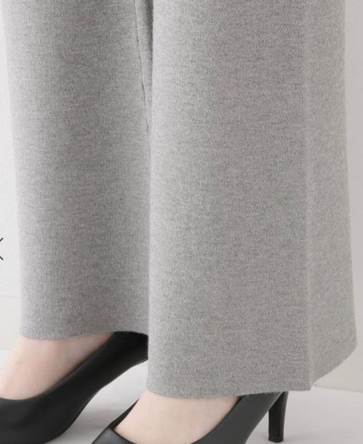 あっこ様　　　　AP STUDIO スムージーニットパンツ　グレー