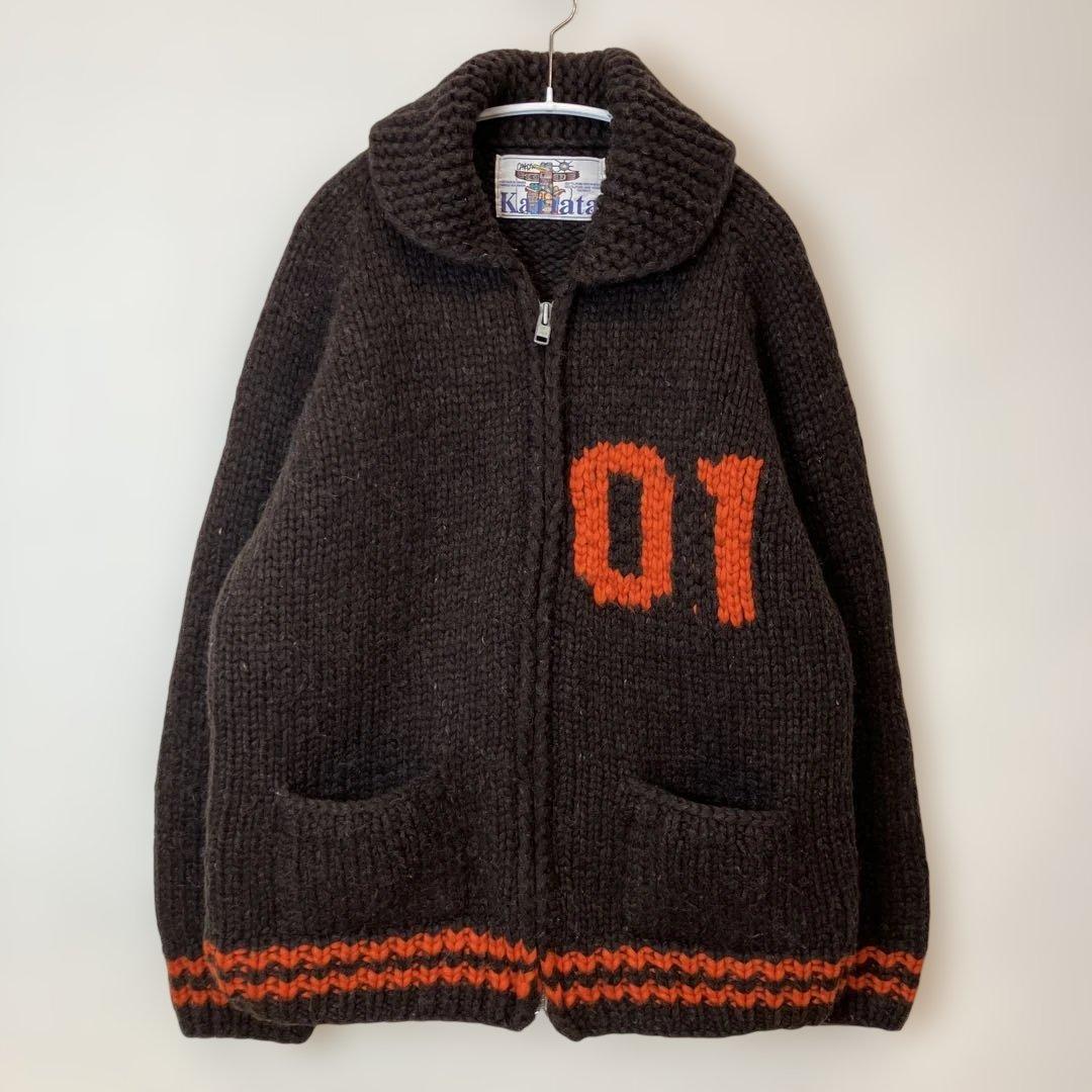 Kalatata ウールジップアップセーター 01 カウチンセーター