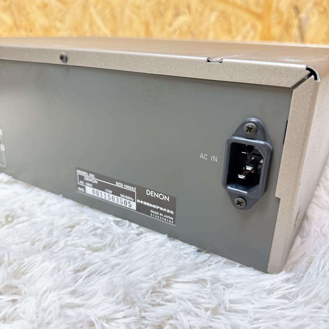 DENON CDプレーヤー CDデッキ DCD-1650AZ リモコン/取説付属