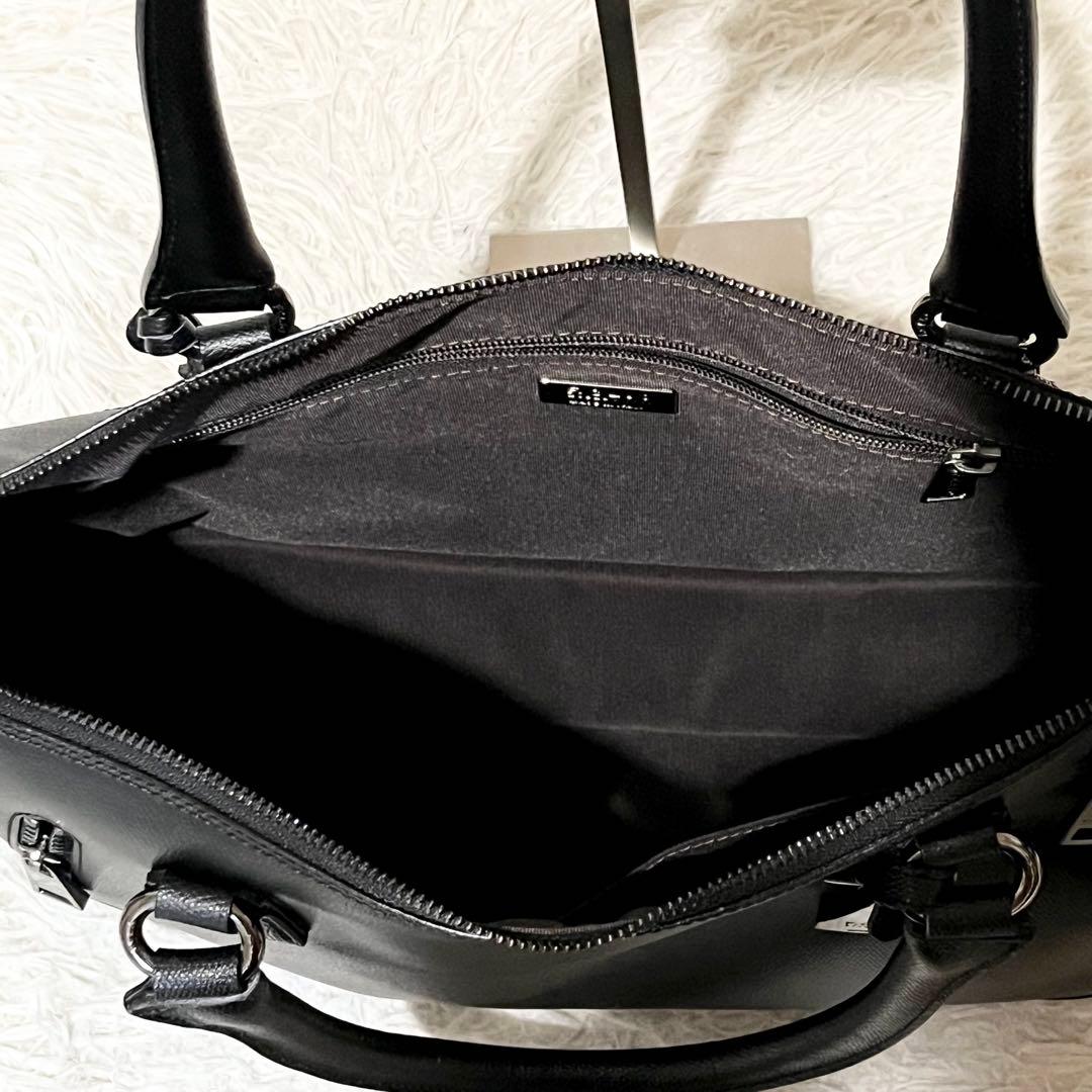 【未使用級】エフクリオ　ビジネスバッグ　レザー　2way ブラック