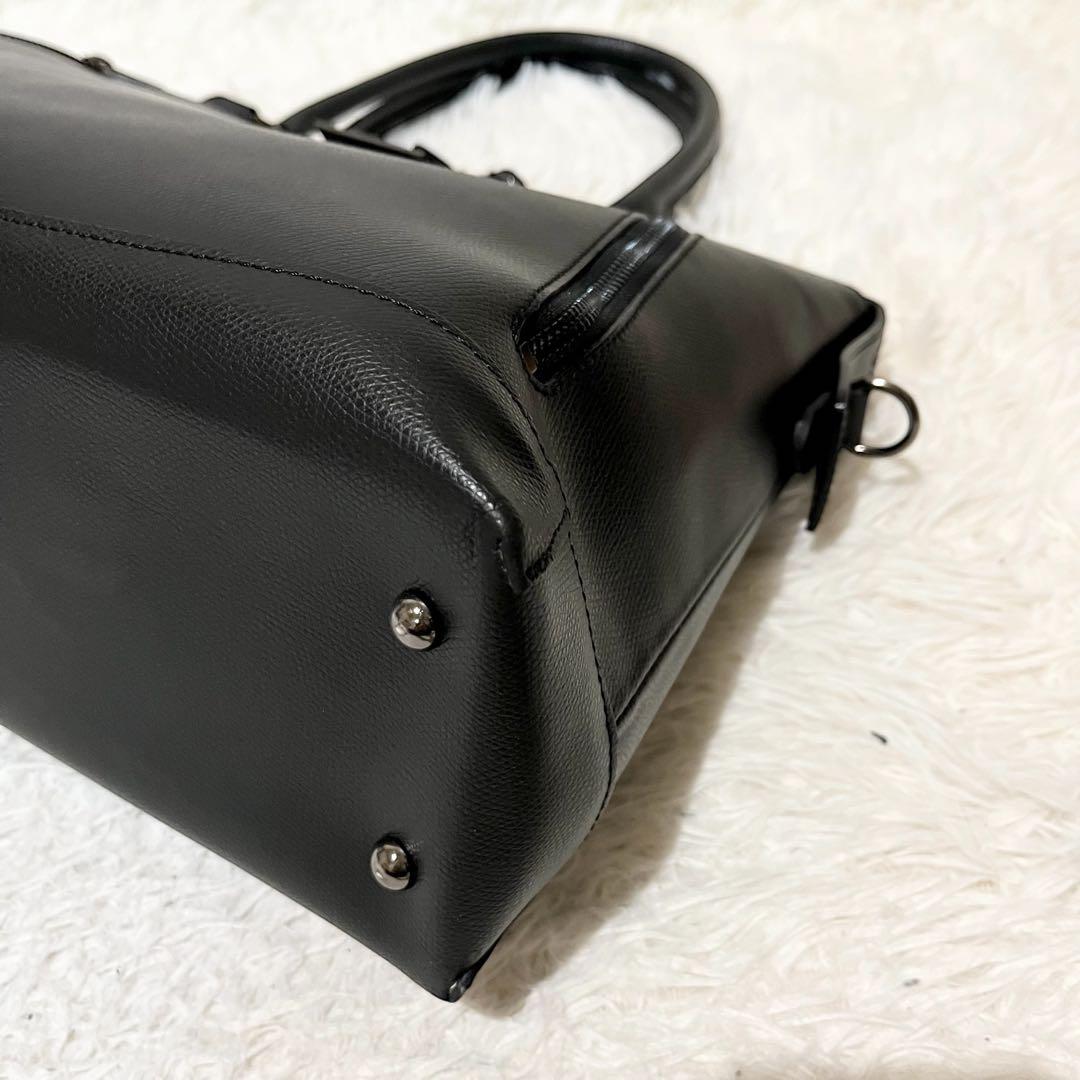 【未使用級】エフクリオ　ビジネスバッグ　レザー　2way ブラック