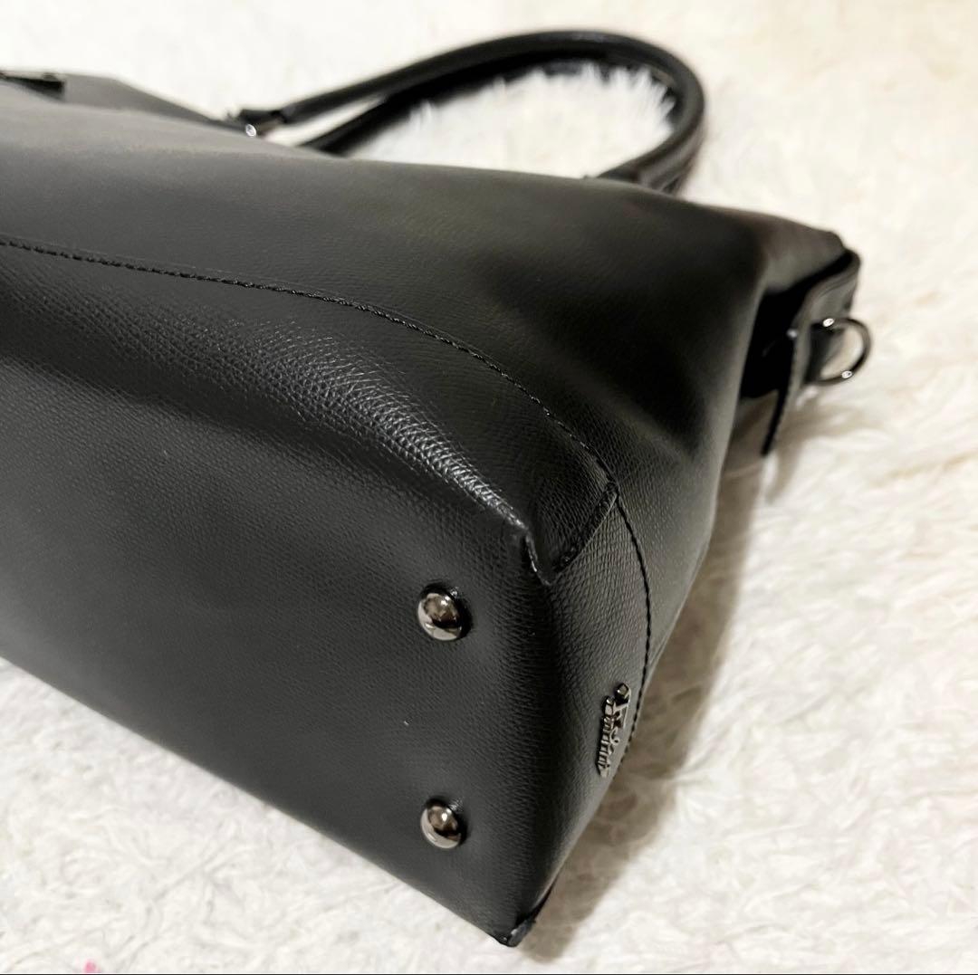 【未使用級】エフクリオ　ビジネスバッグ　レザー　2way ブラック